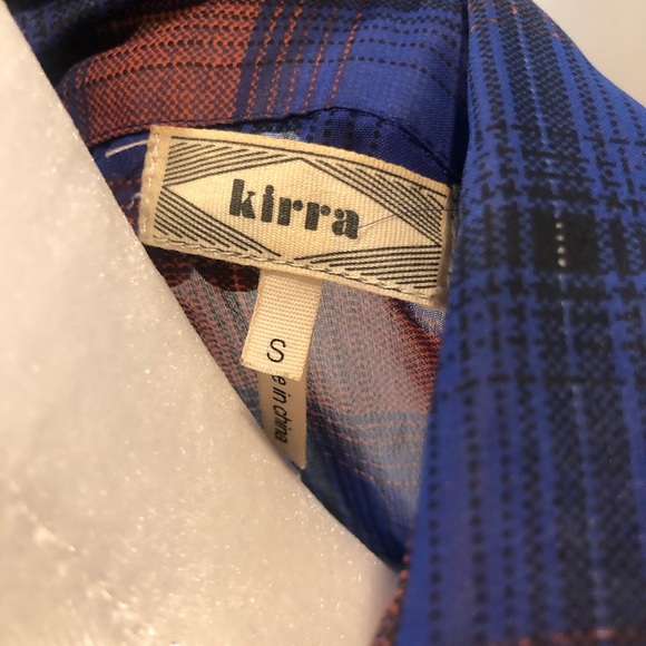 KIRRA | Sheer Plaid Button Down Shirt - Picture 4 of 4